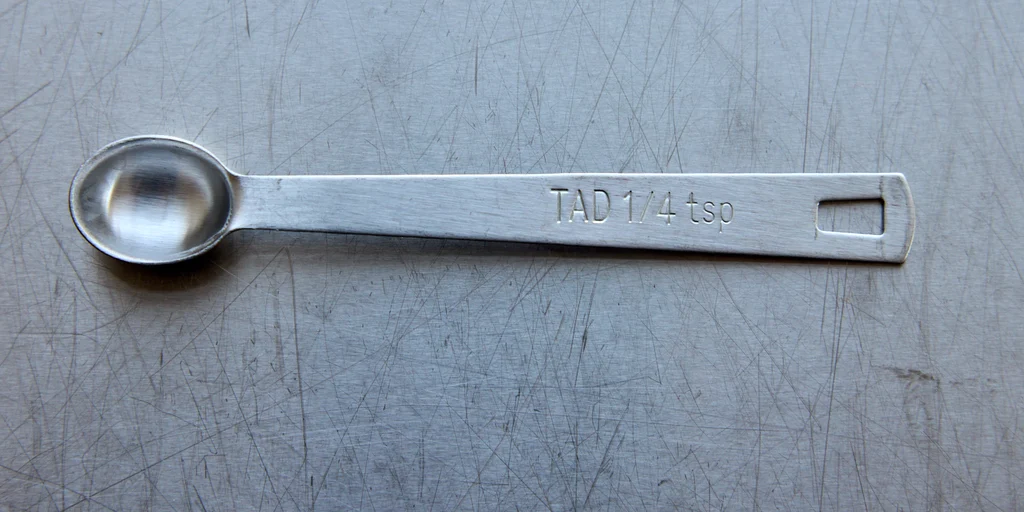 ¼ teaspoon